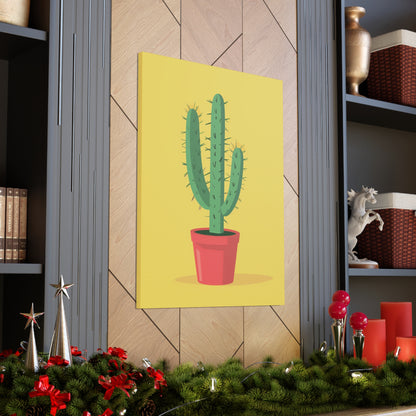 Cactus Plant - Illustration Canvas Gallery Wraps