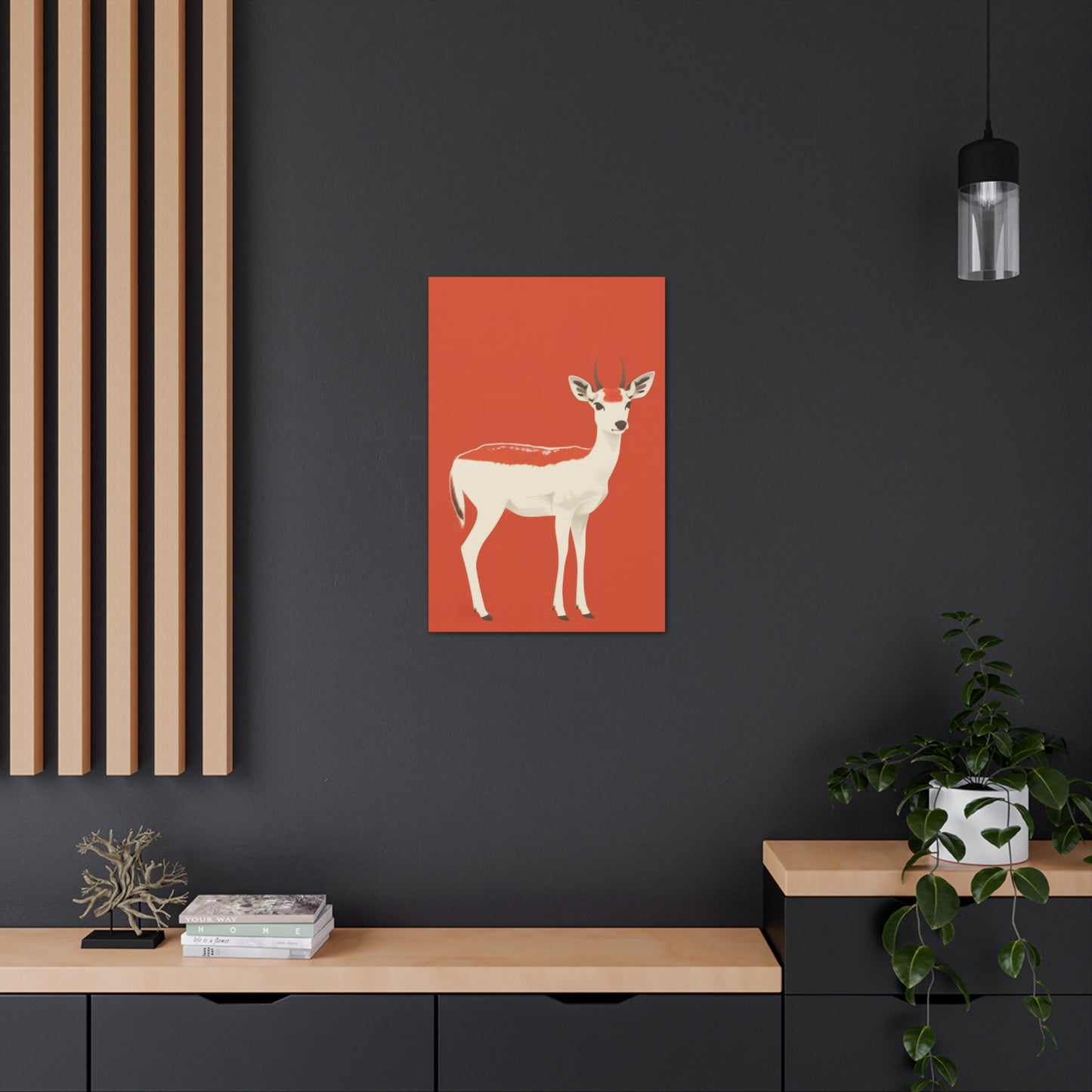 Deer Digital Illustration Canvas Gallery Wraps