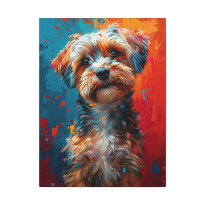 Terrier Dog - Illustration Canvas Gallery Wraps