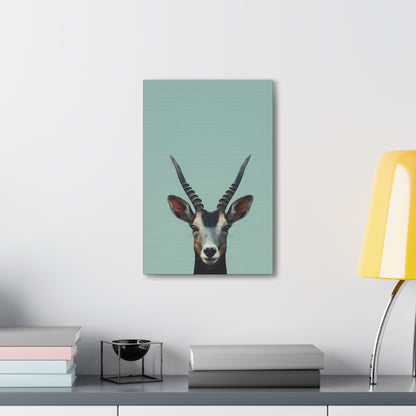 Antelope with Antlers Digital Illustration Canvas Gallery Wraps