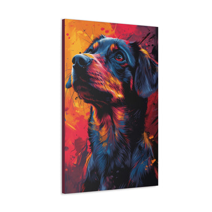 Labrador Dog - Abstract Illustration Canvas Gallery Wraps