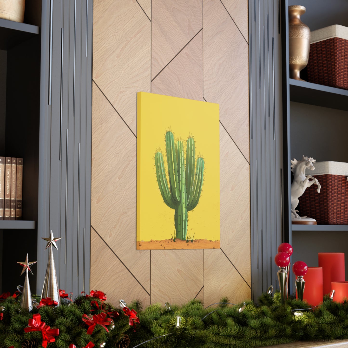 Cactus Plant - Illustration Canvas Gallery Wraps