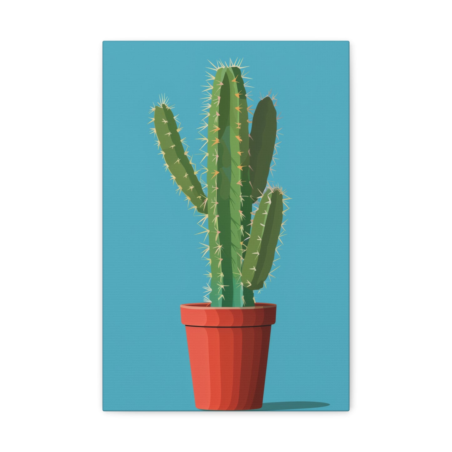 Cactus Plant - Illustration Canvas Gallery Wraps