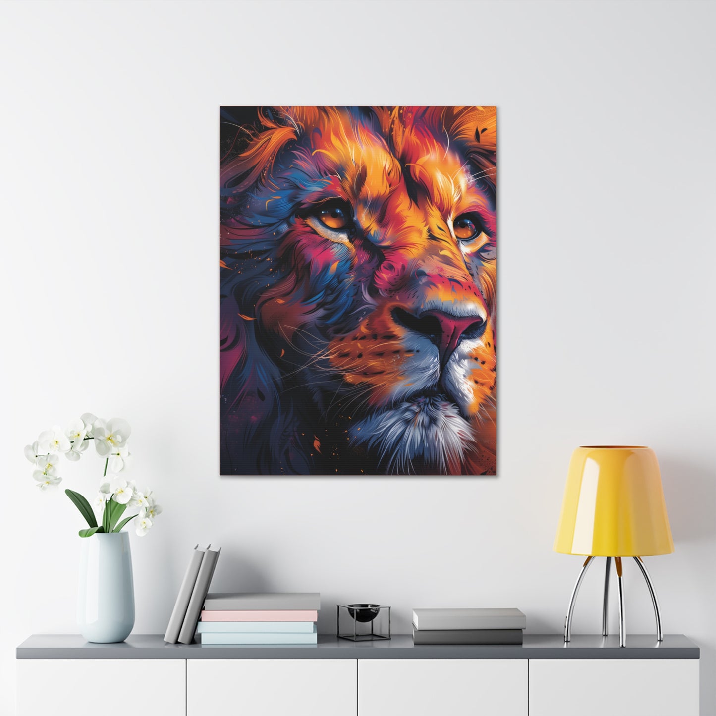 Lion - Illustration Canvas Gallery Wraps