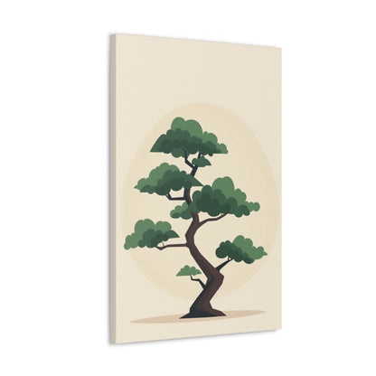 Bonsai Tree - Illustration Canvas Gallery Wraps