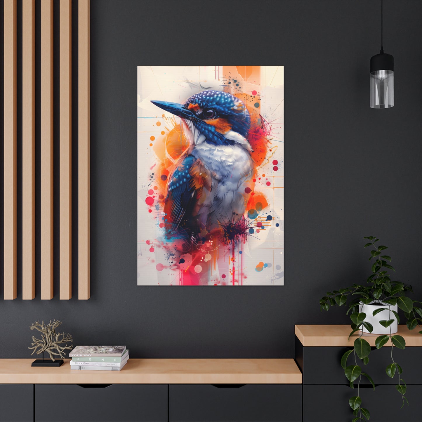 Bird - Abstract Illustration Canvas Gallery Wraps