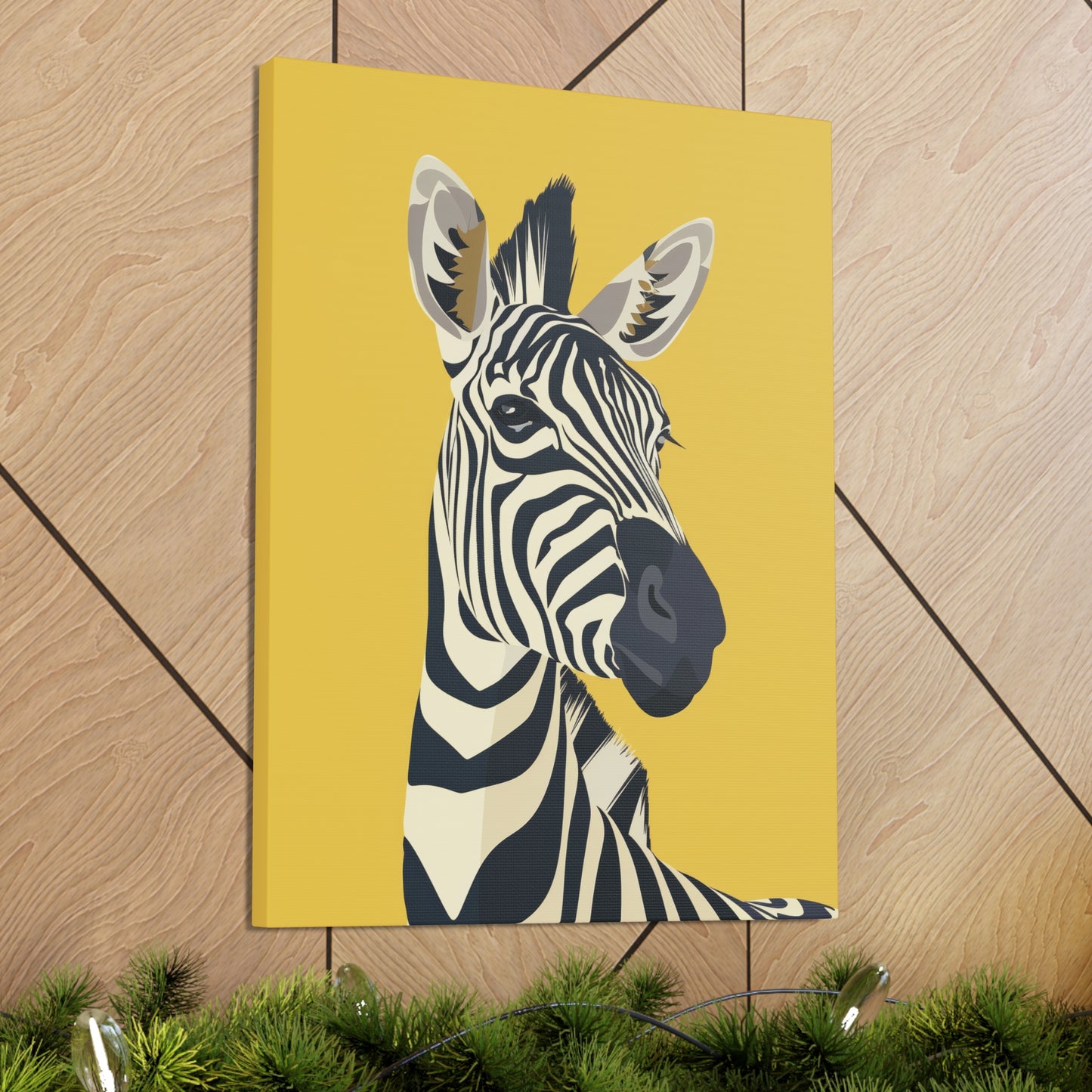 Zebra Digital Illustration Canvas Gallery Wraps