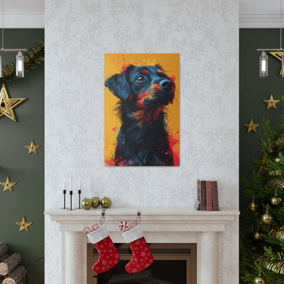 Labrador Dog - Abstract Illustration Canvas Gallery Wraps