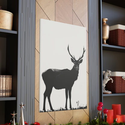 Reindeer Digital Illustration Canvas Gallery Wraps