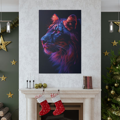 Lion - Illustration  Canvas Gallery Wraps