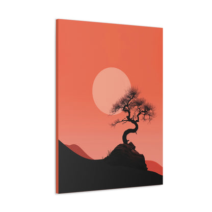 Bonsai Tree - Illustration Canvas Gallery Wraps