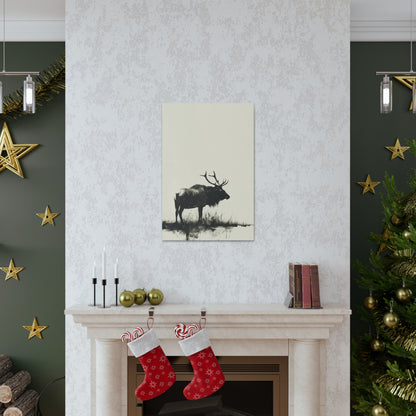 Moose Digital Illustration Canvas Gallery Wraps