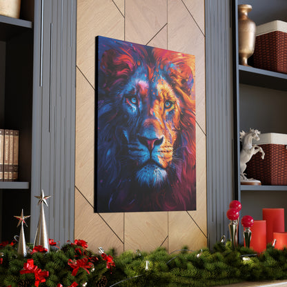 Lion - Illustration  Canvas Gallery Wraps