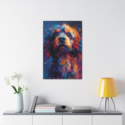 Terrier Dog - Illustration Canvas Gallery Wraps