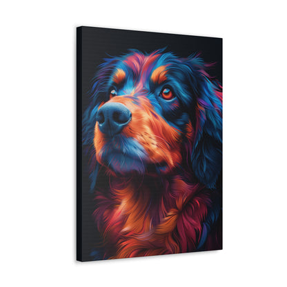 Retriever Dog - Illustration Canvas Gallery Wraps