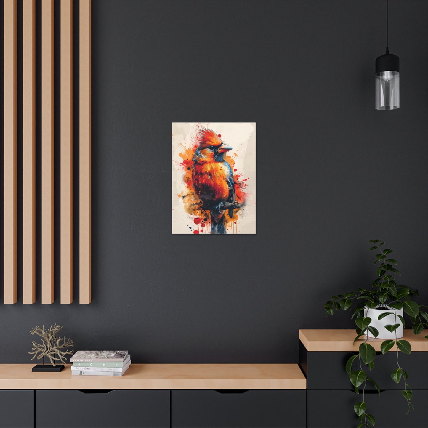 Bird - Abstract Illustration Canvas Gallery Wraps