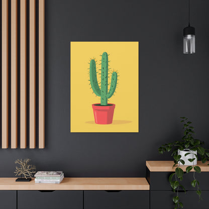 Cactus Plant - Illustration Canvas Gallery Wraps