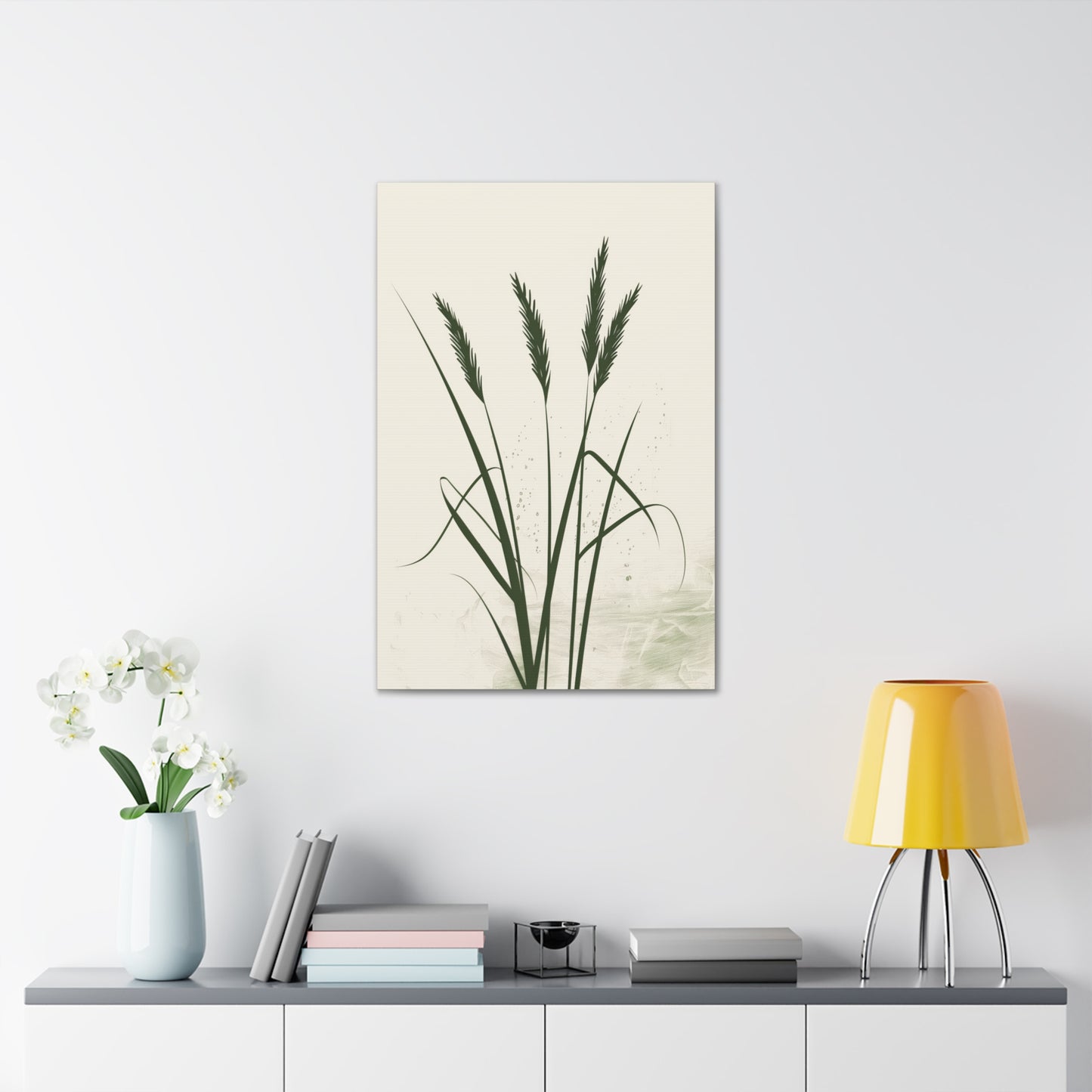 Grass Plant - Illustration Canvas Gallery Wraps