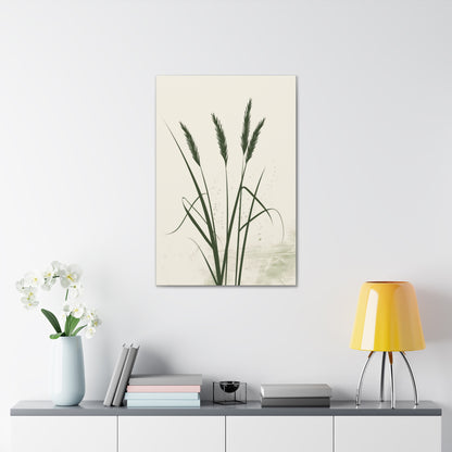 Grass Plant - Illustration Canvas Gallery Wraps