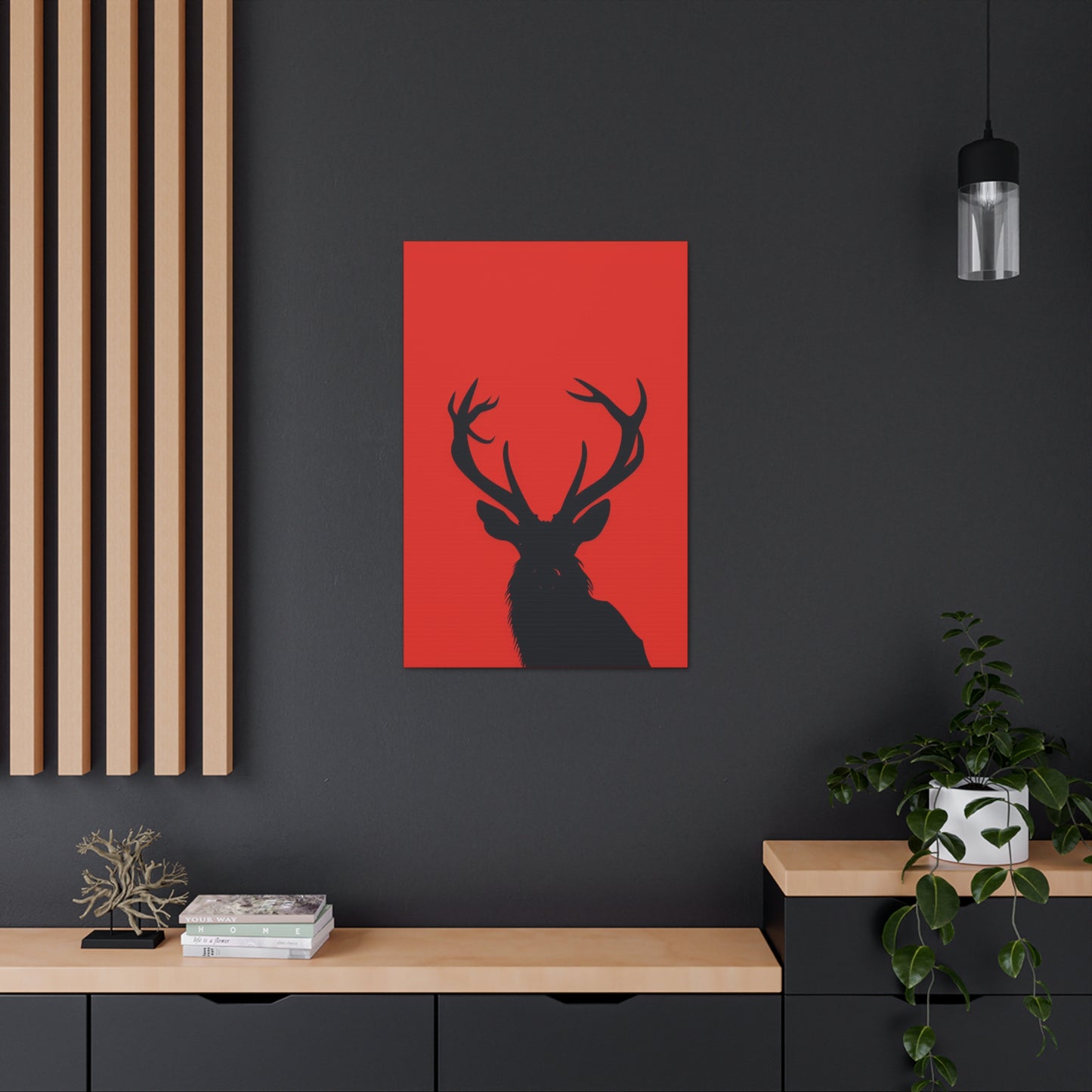 Reindeer - Digital Illustration Canvas Gallery Wraps