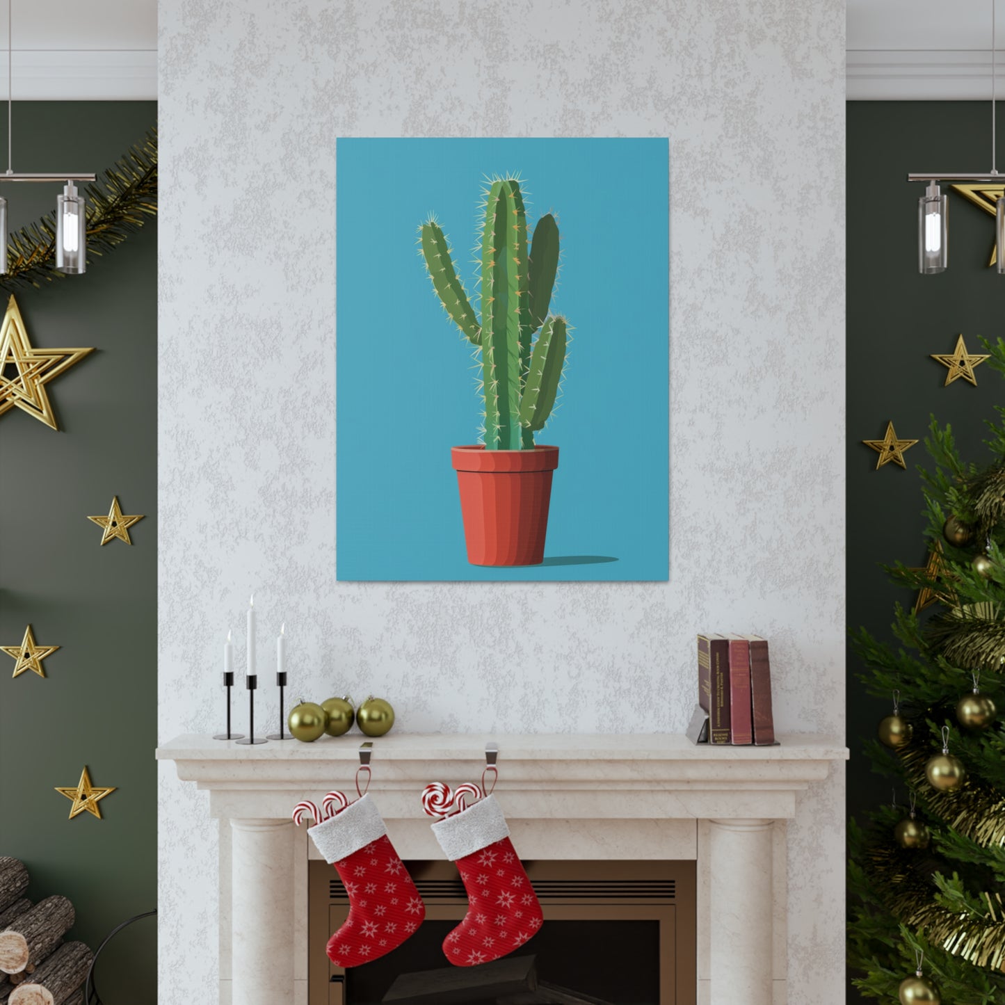 Cactus Plant - Illustration Canvas Gallery Wraps