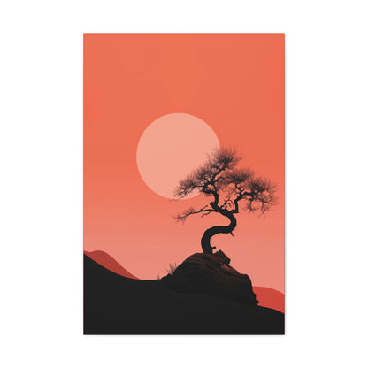 Bonsai Tree - Illustration Canvas Gallery Wraps