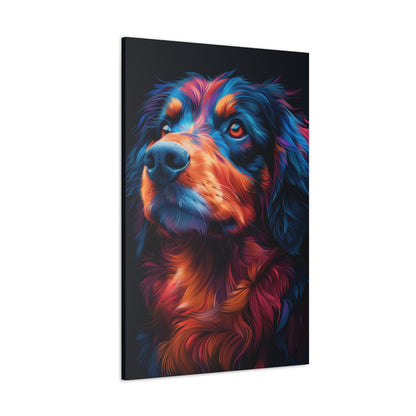 Retriever Dog - Illustration Canvas Gallery Wraps