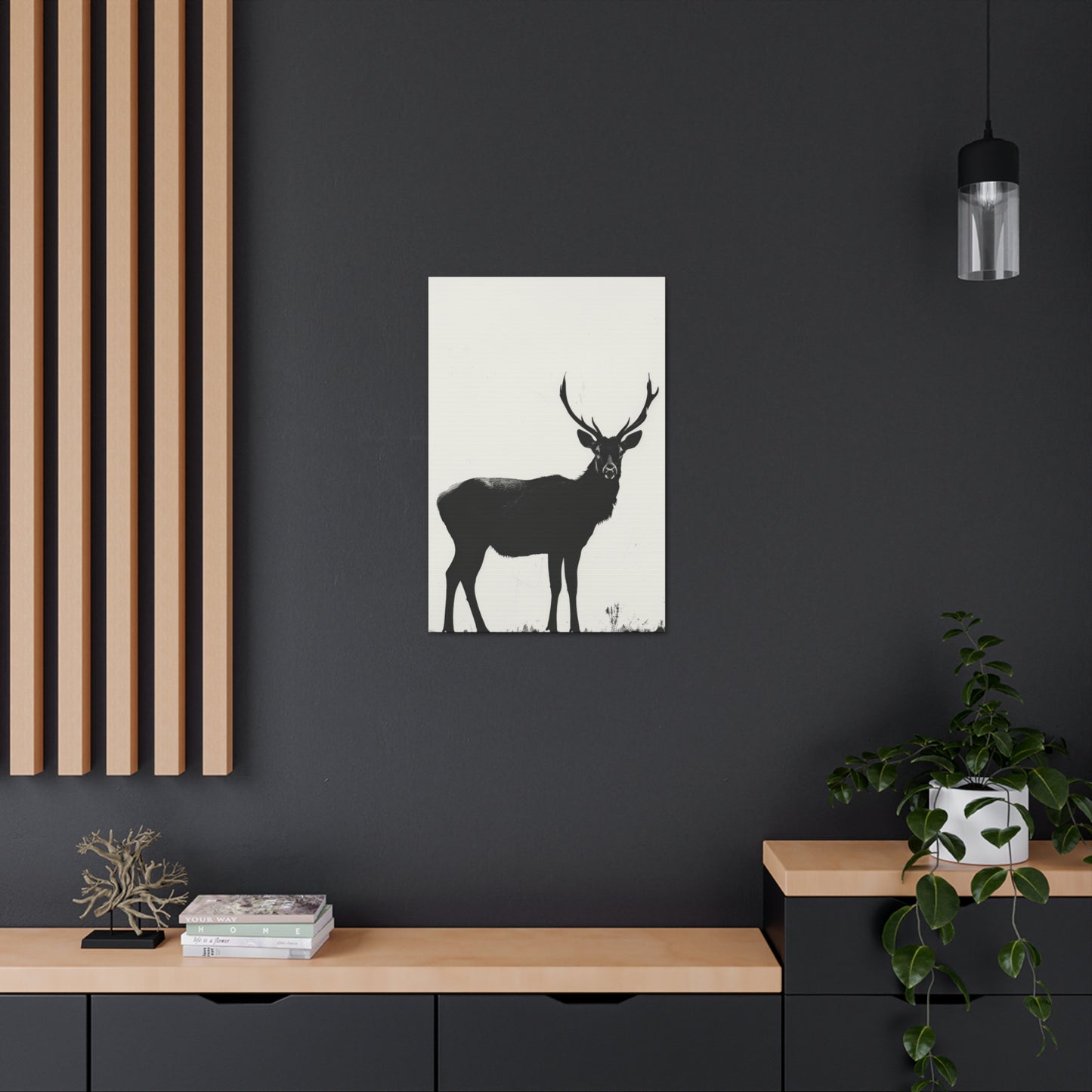 Reindeer Digital Illustration Canvas Gallery Wraps