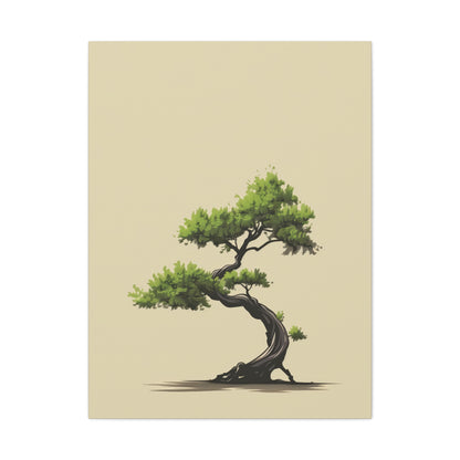 Bonsai Tree - Illustration Canvas Gallery Wraps