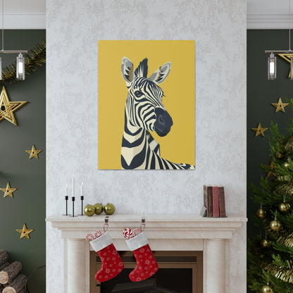 Zebra Digital Illustration Canvas Gallery Wraps