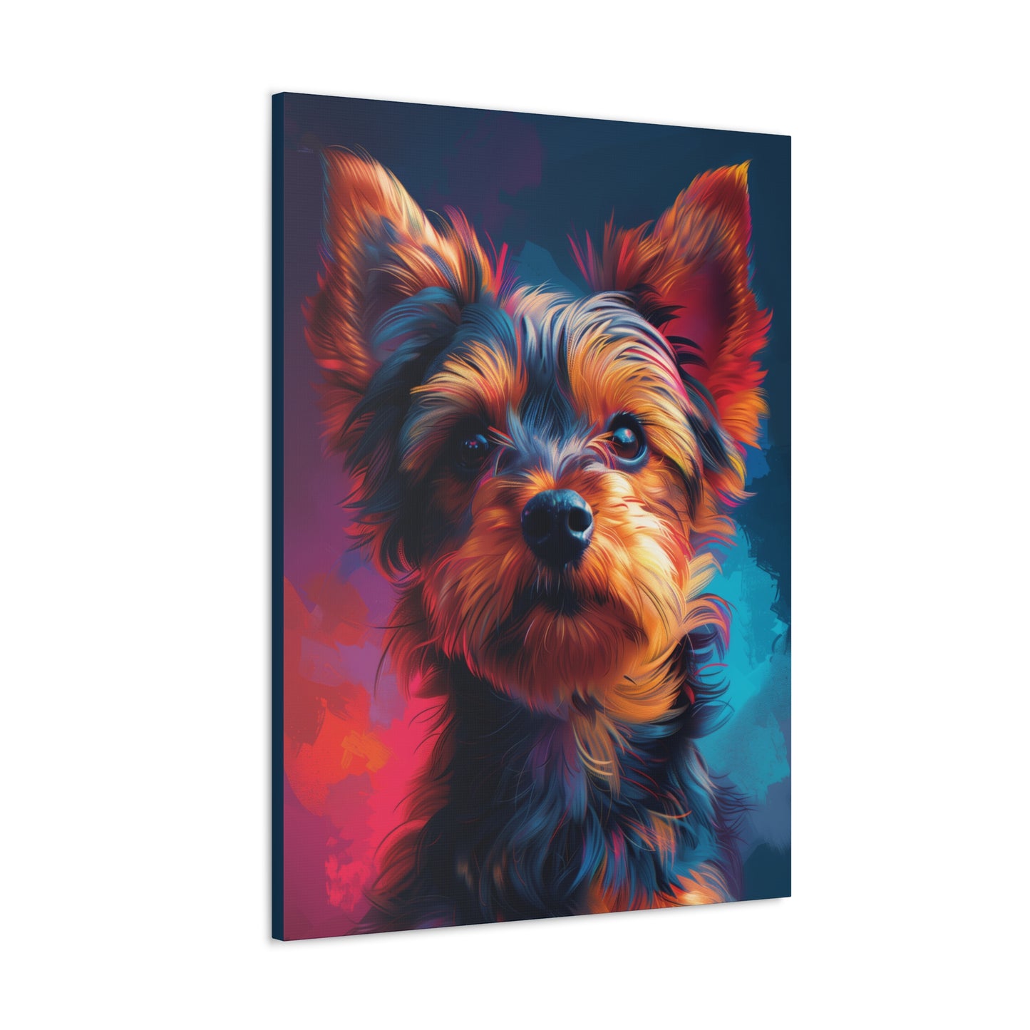 Terrier Dog - Abstract Illustration Canvas Gallery Wraps