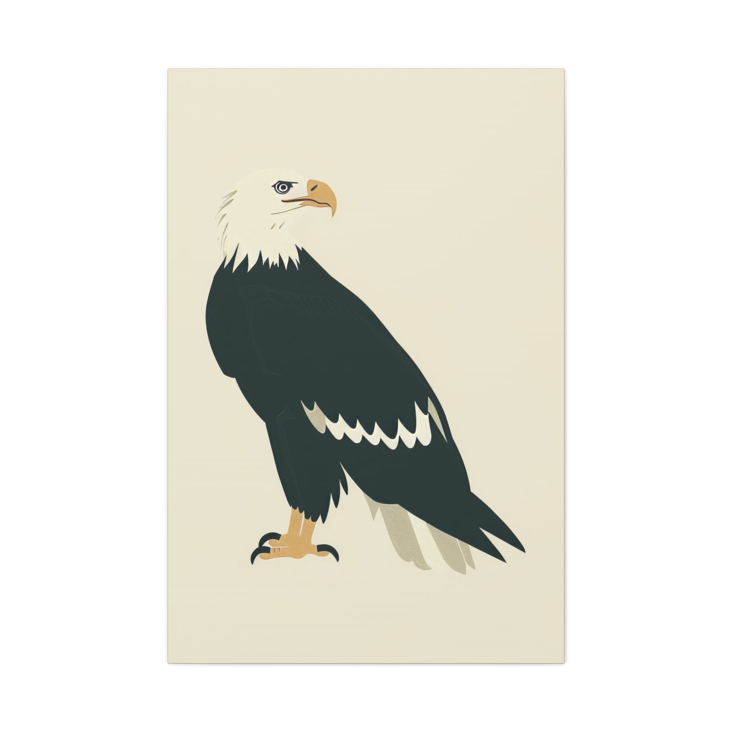 Bald Eagle Digital Illustration Canvas Gallery Wraps