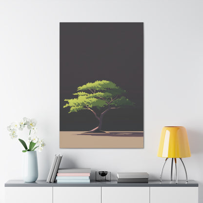 Bonsai Tree - Illustration Canvas Gallery Wraps