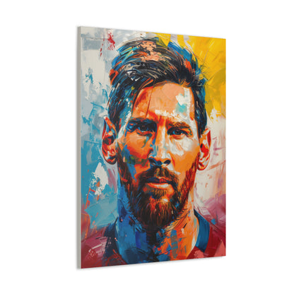 Lionel Messi - Abstract Digital Painting Canvas Gallery Wraps