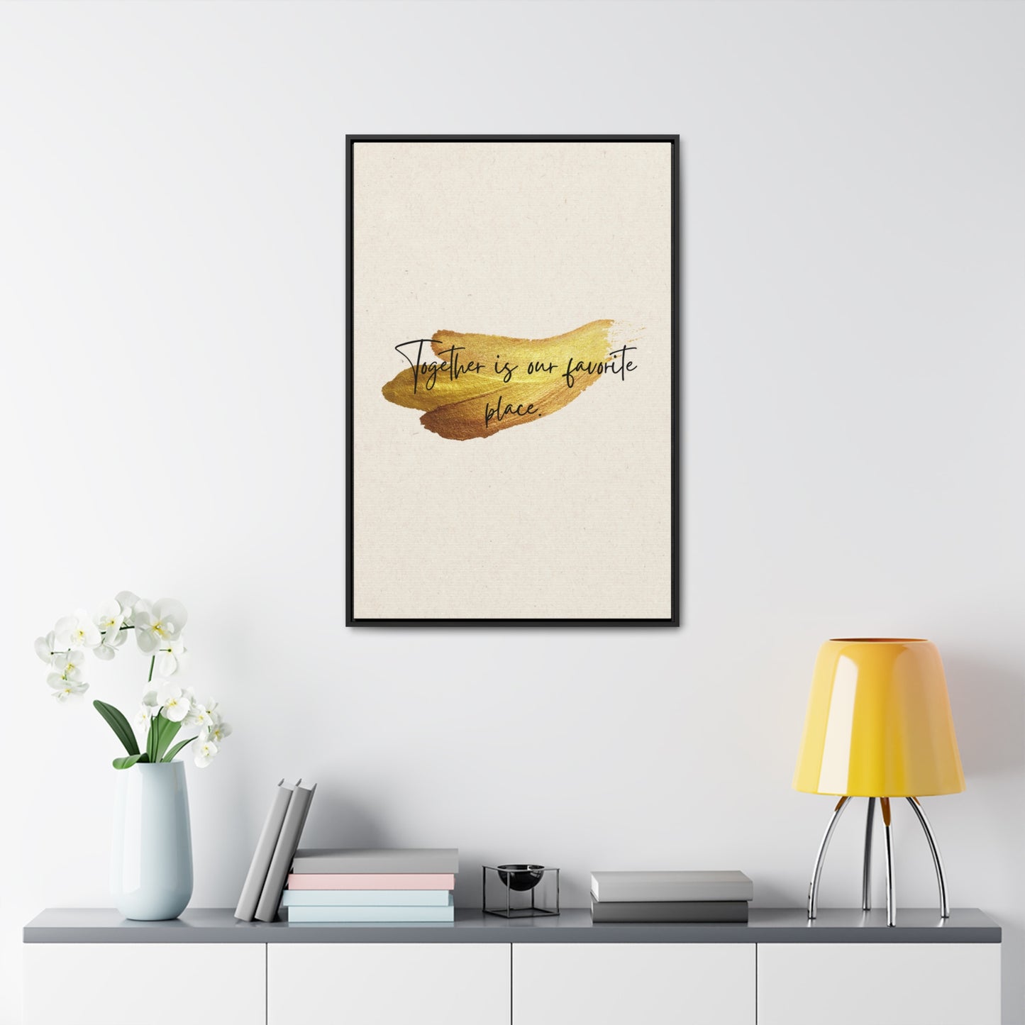 Together is our favorite place  Quote - Canvas Print