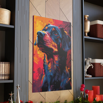 Labrador Dog - Abstract Illustration Canvas Gallery Wraps