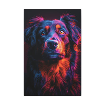 Labrador Dog - Abstract Illustration Canvas Gallery Wraps