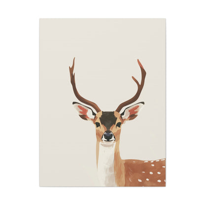 Deer Digital Illustration Canvas Gallery Wraps