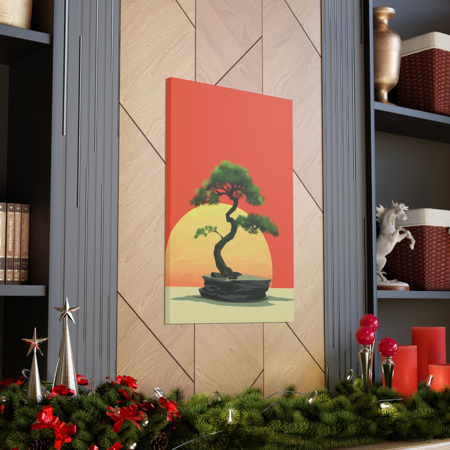 Bonsai Tree - Illustration Canvas Gallery Wraps