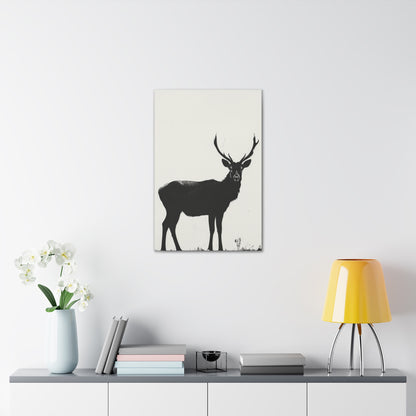 Reindeer Digital Illustration Canvas Gallery Wraps