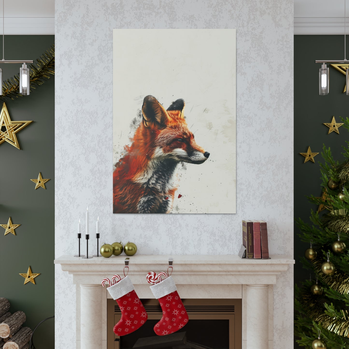 Fox Digital Illustration Canvas Gallery Wraps