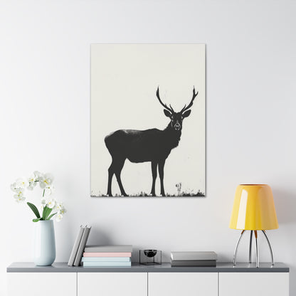 Reindeer Digital Illustration Canvas Gallery Wraps