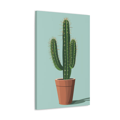 Cactus Plant - Illustration Canvas Gallery Wraps