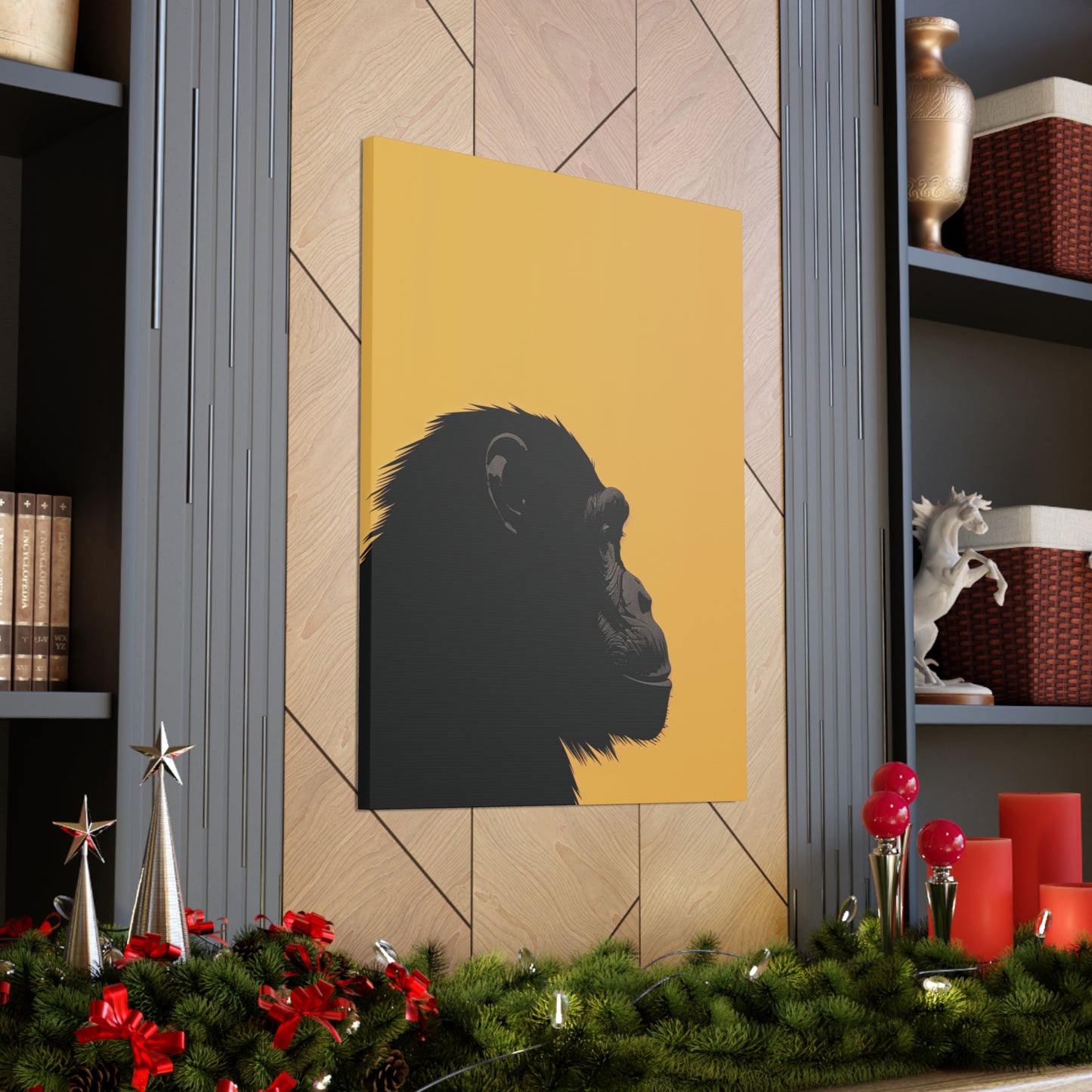 Gorilla Digital Illustration Canvas Gallery Wraps