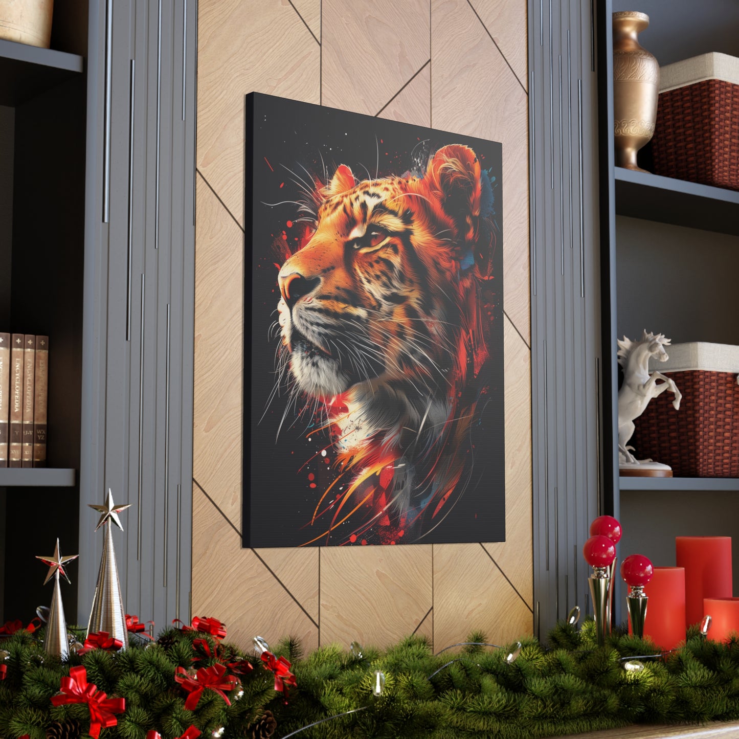 Tiger - Illustration  Canvas Gallery Wraps