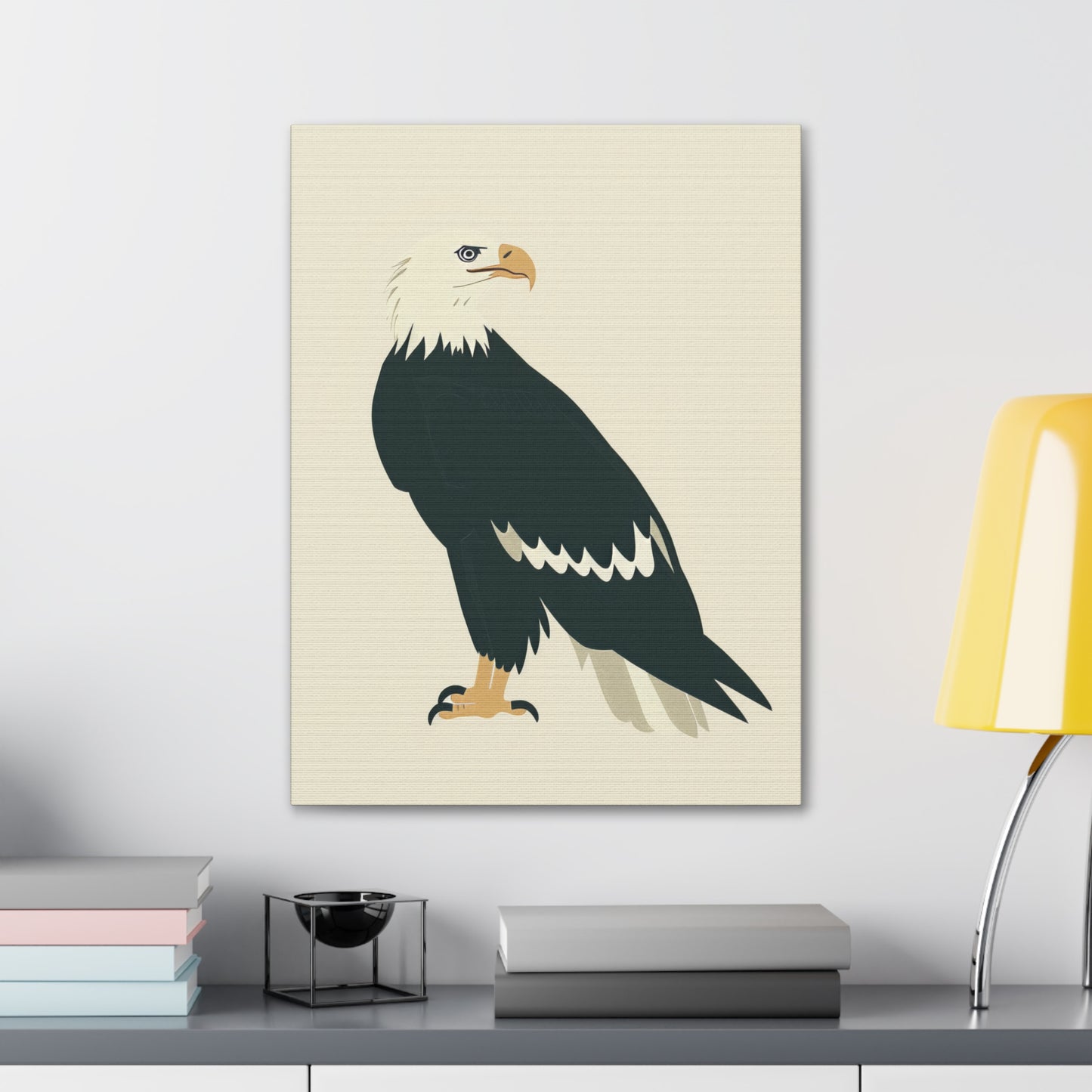 Bald Eagle Digital Illustration Canvas Gallery Wraps