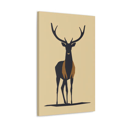 Reindeer - Digital Illustration Canvas Gallery Wraps