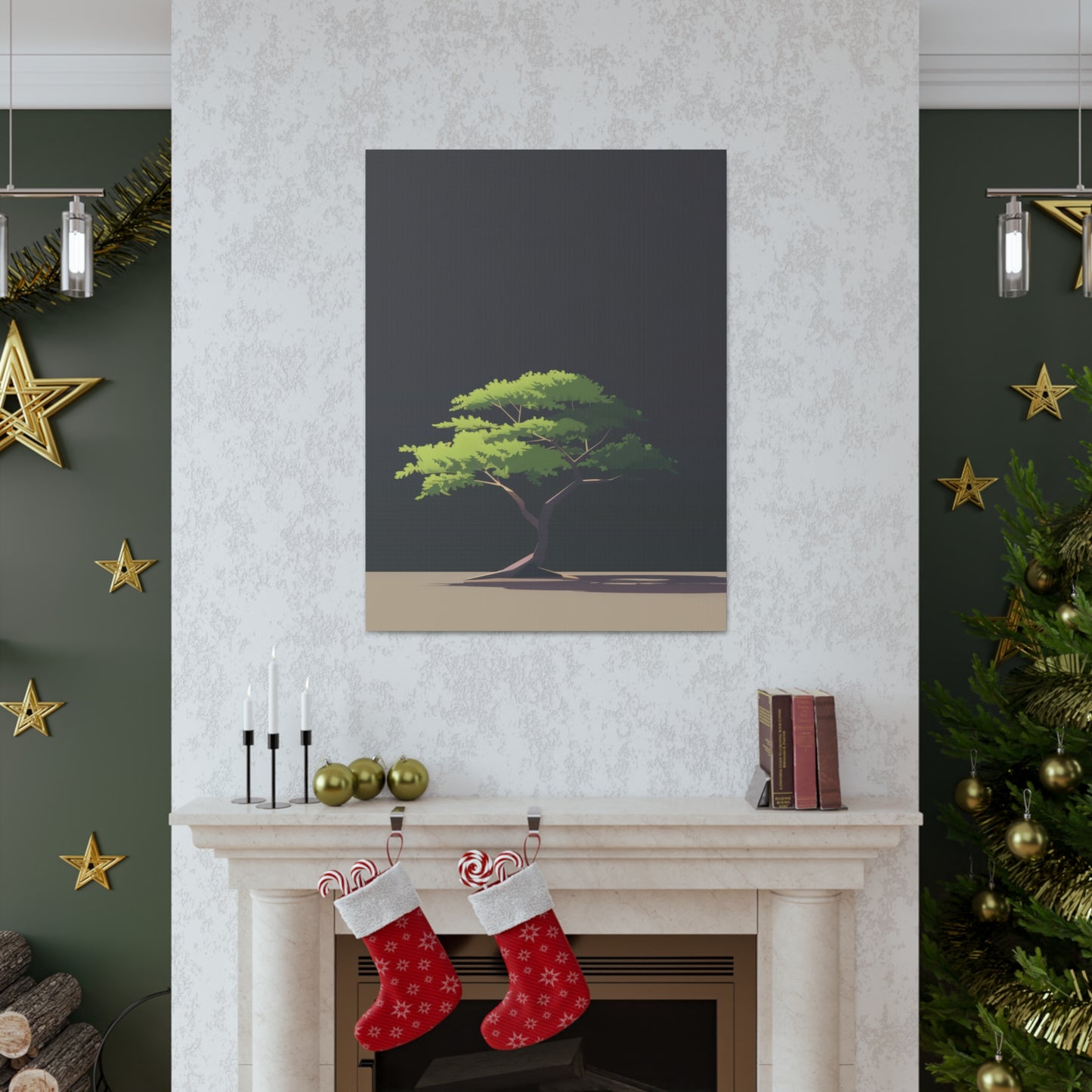 Bonsai Tree - Illustration Canvas Gallery Wraps