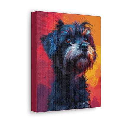 Rottweiler Dog - Abstract Illustration Canvas Gallery Wraps