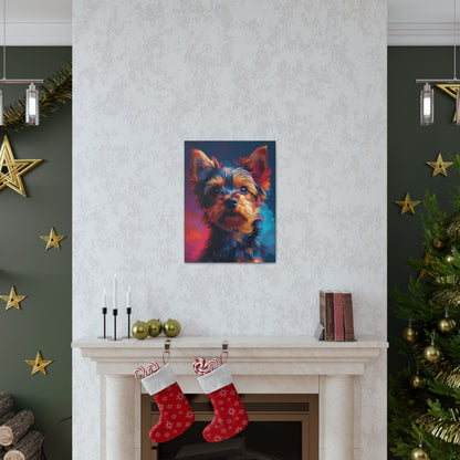 Terrier Dog - Abstract Illustration Canvas Gallery Wraps